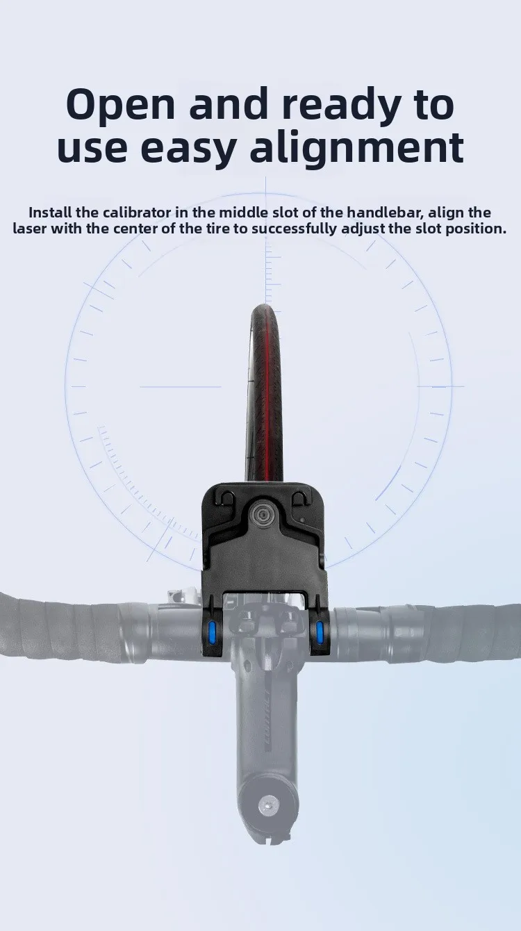 Fahrradlenker Sattelkalibrator, Fahrradwerkzeug Sitz Center Adjuster Messwerkzeug, Ausrichtenanzeige Werkzeug Professionelles Fahrrad – Detail 2