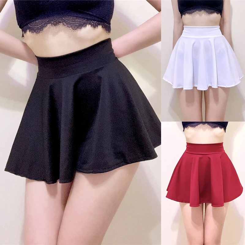 

Flared Women Micro Skirts Summer High Waist Preppy Girls Mini Skirt Harajuku Pleated A Line Skirts Harajuku Goth Y2k Skirt