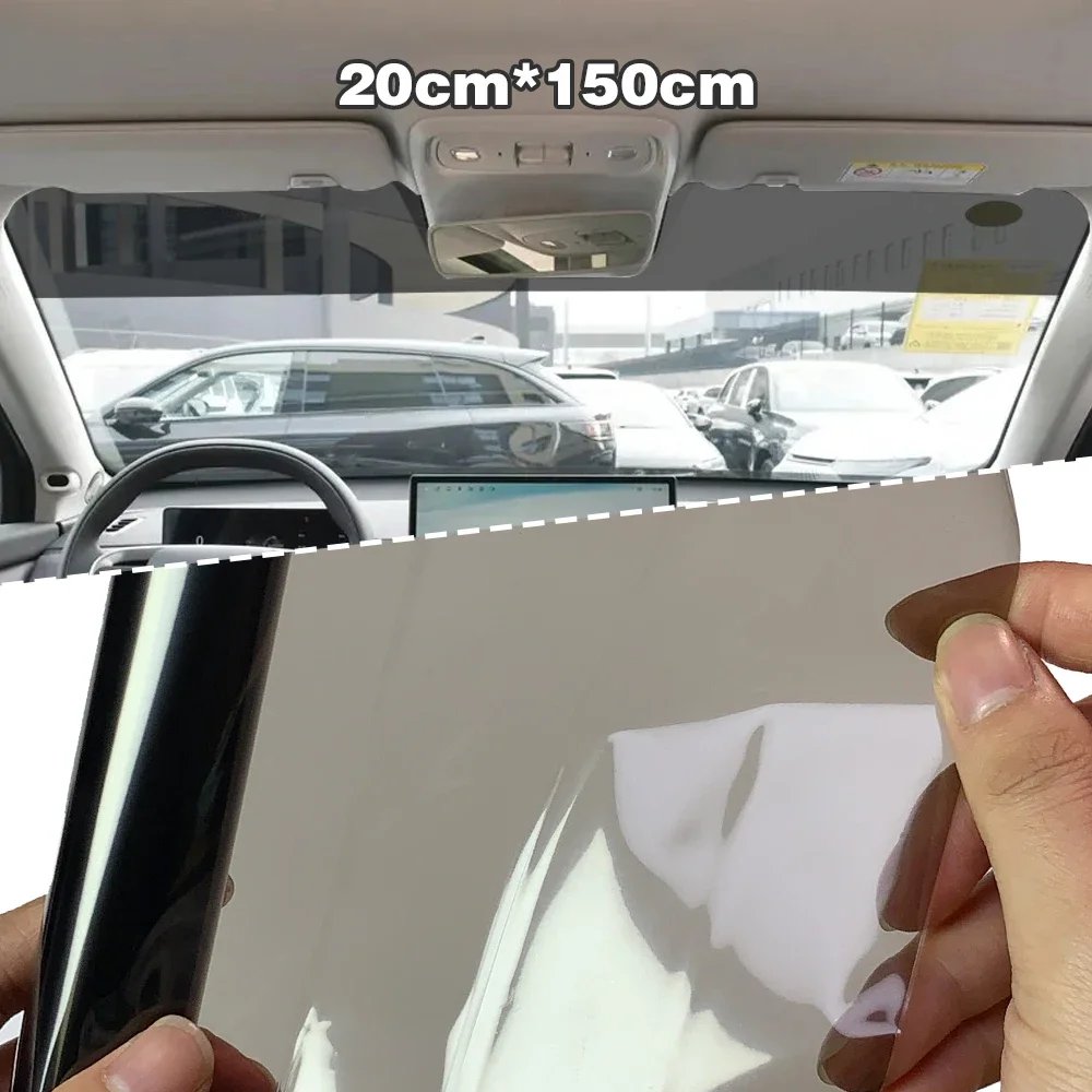 Auto Windschutzscheibe Sonnenschutz Aufkleber Anti-UV-Schutz Schwarz Film Frontscheibe Sonnenschirm Band für Auto Zubehör Sommer Liefert – Detail 7
