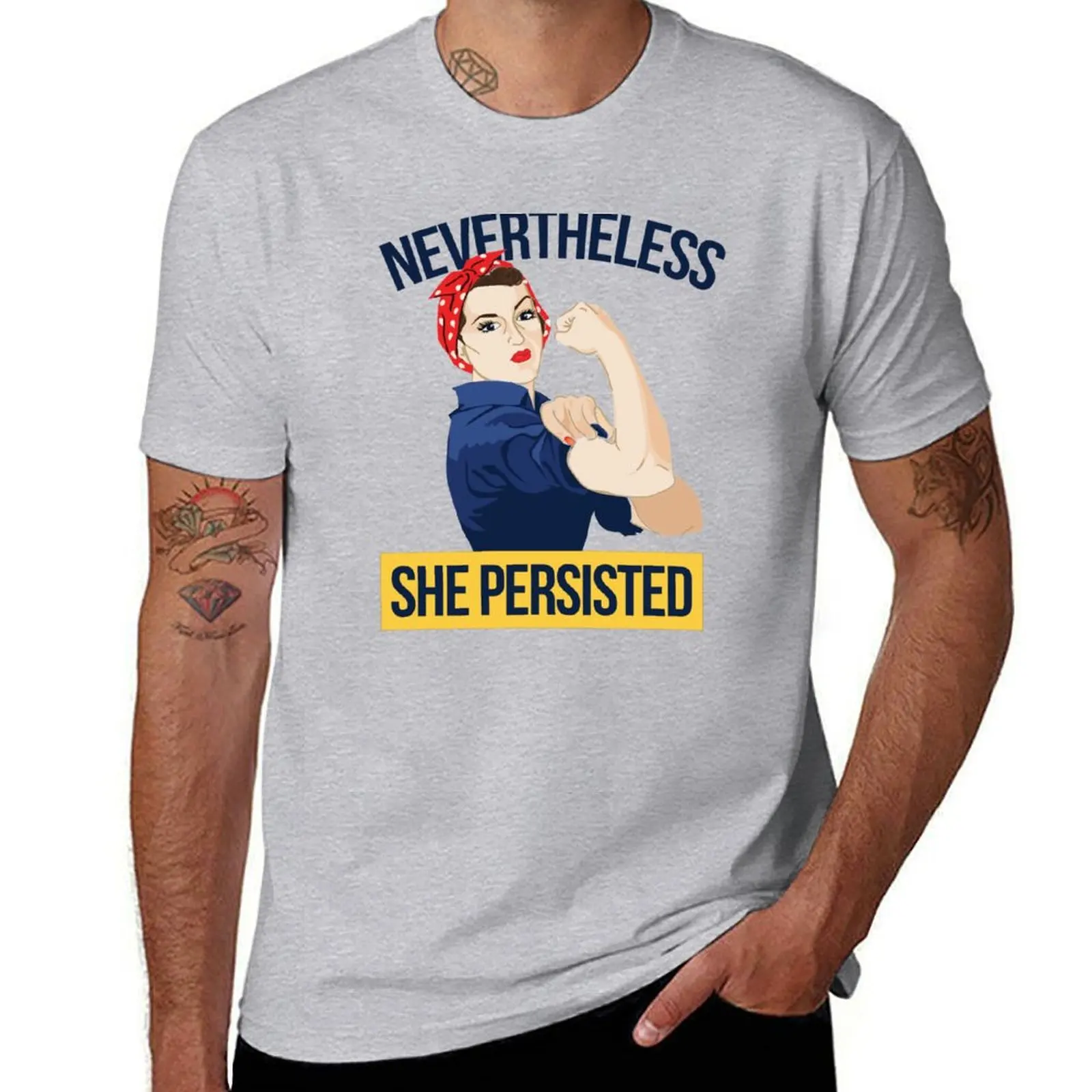 

Nevertheless she persisted T-shirt graphics Aesthetic clothing big and tall t shirts for men