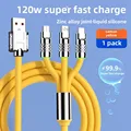 Yellow 3-in-1 cable