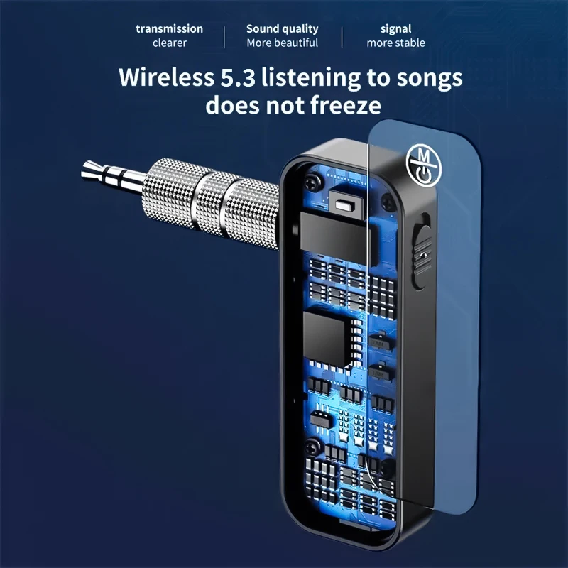 Bluetooth 5.0 Audio Receiver Transmitter Hansfree Call 3.5mmAUX Jack USB Dongle Stereo Music Wireless Adapters For TV PC Car Kit