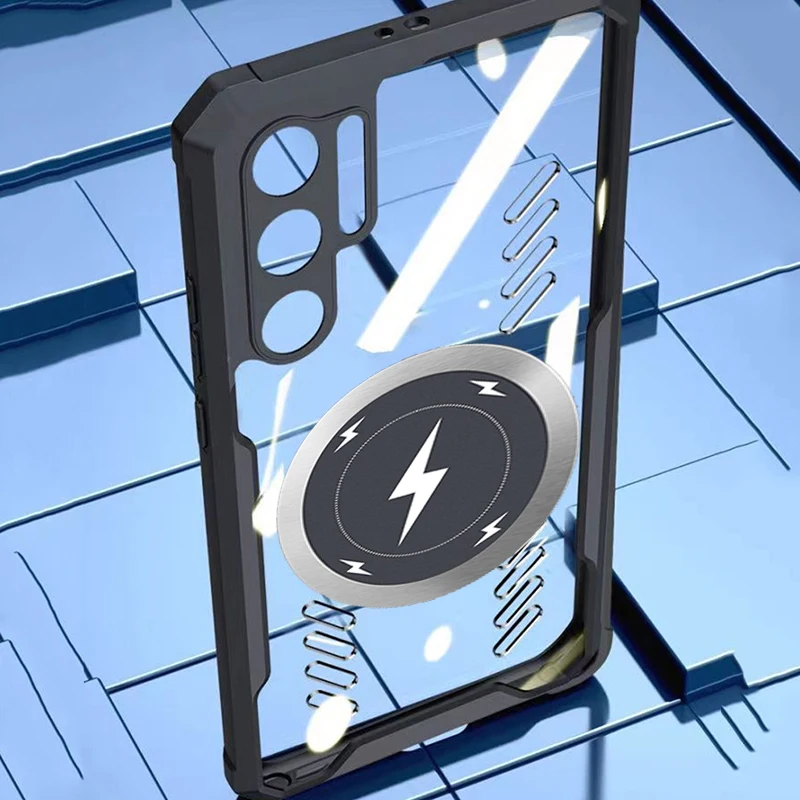 Enhanced Wireless Charging Heat Dissipation Phone Case with Car Mount and Airbag Anti-Drop Protection