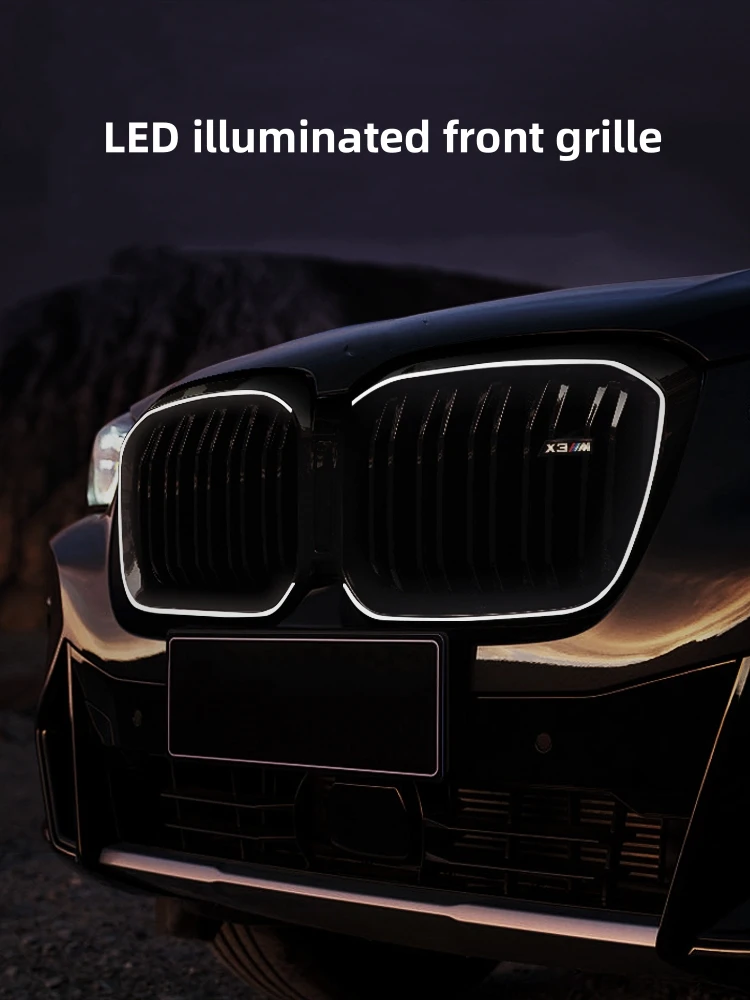 Bmw x3 x4のフロントソークグリル、ダブルスラット
