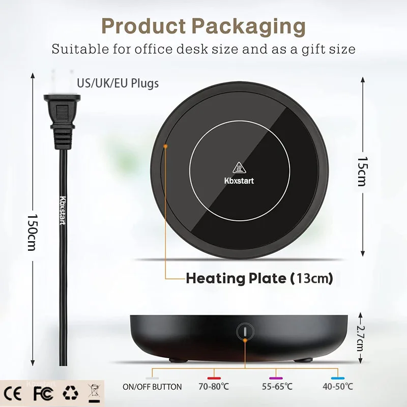 110V/220V Cup Heater Coffee Mug Warmer Hot Tea Makers Heating Pad Warmer Coaster Electric Hot Plate Coffee Heater For Tea Milk 6