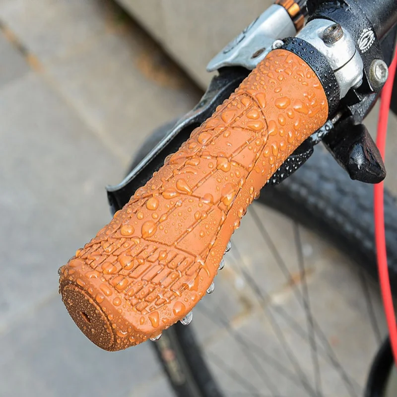 Bike Handlebar Grips Mountain Bike Alloy Material Ergonomic Lockable Anti-slip Shock-absorbing Spare Parts
