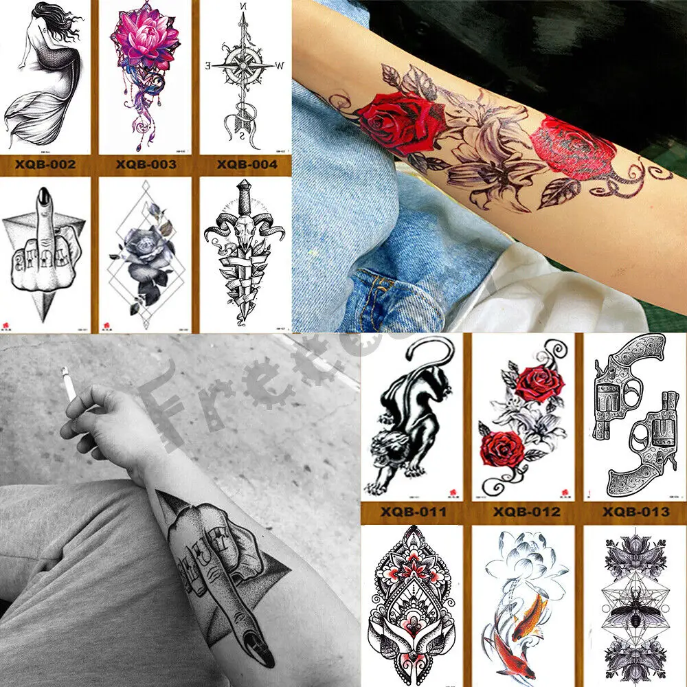 

Temporary Tattoos Body Arm Tattoo Sticker Half Sleeve Fake Waterproof