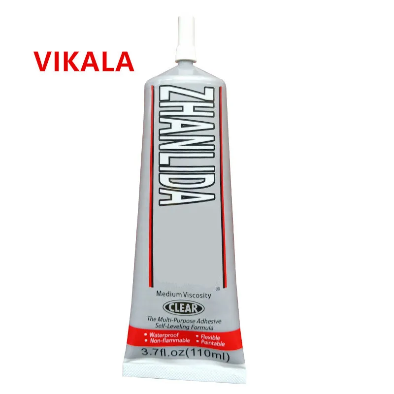 2Pcs 110ml ZHANLIDA Liquid Glue 6000 Strong Adhesive For Diy Diamond Painting Cloth Metal Fabric Rhinestones Crystal Glass