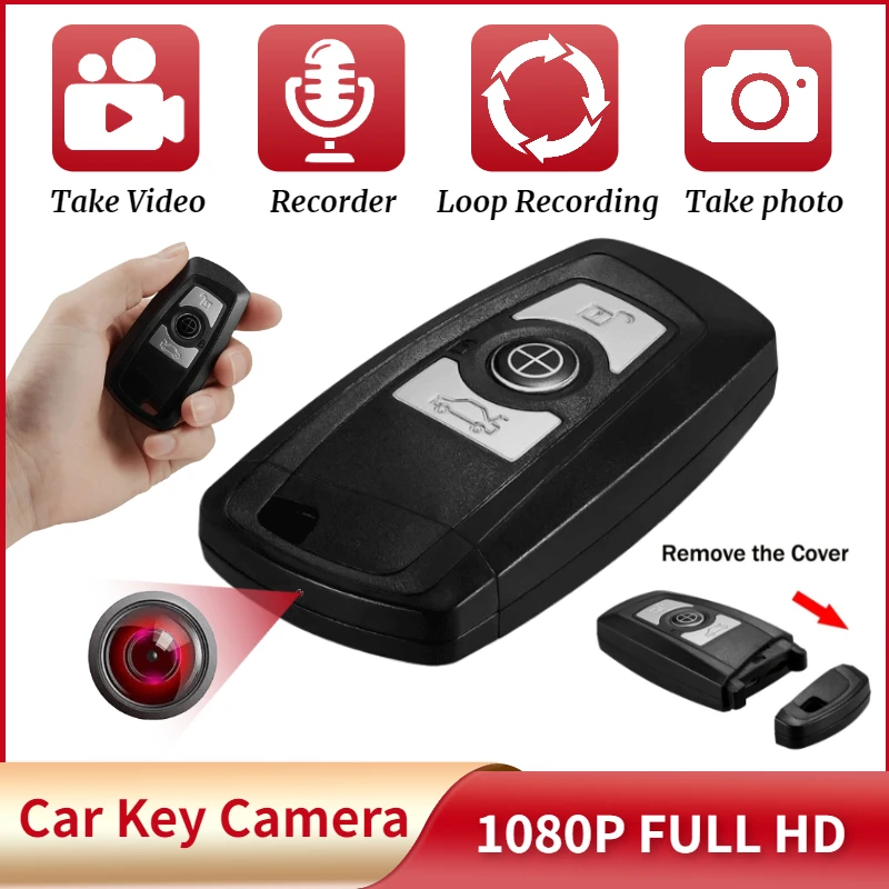 Cámara Llave Retro Digital - 1080p, Pantalla 0.96", 6 Filtros, Con Tarjeta 32 GB