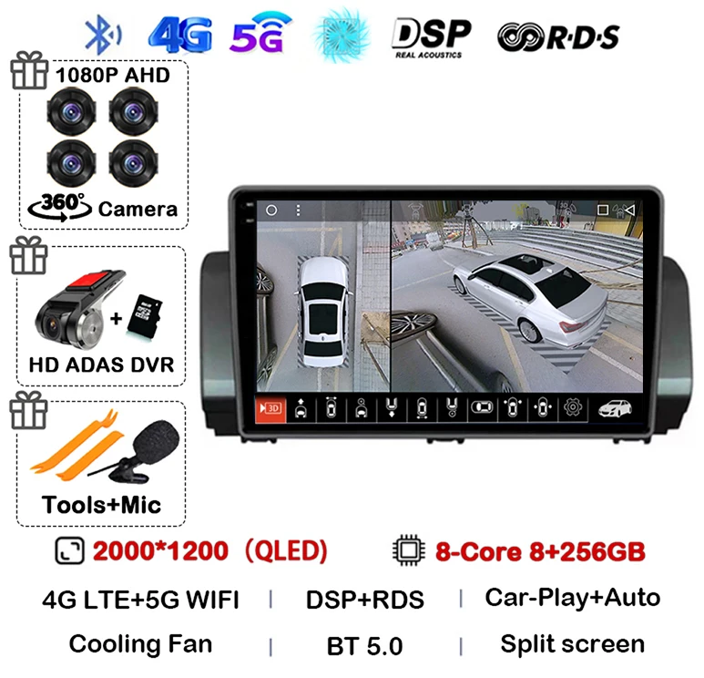 2K 8G-256G 360 DVR