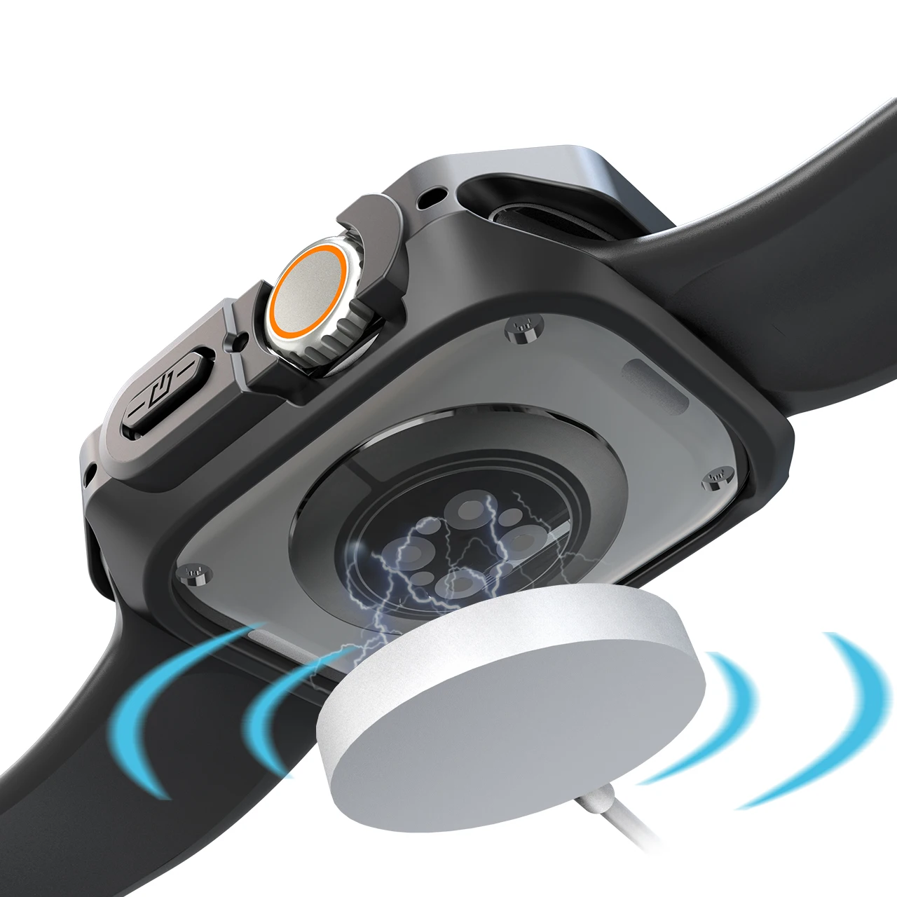  ġ TPU + PC ̽, Ʈ 49mm Ǹ Ŀ,  ȣ , iWatch ø 8, SE, 7, 6, 44mm, 40mm, 45, 41mm ̽