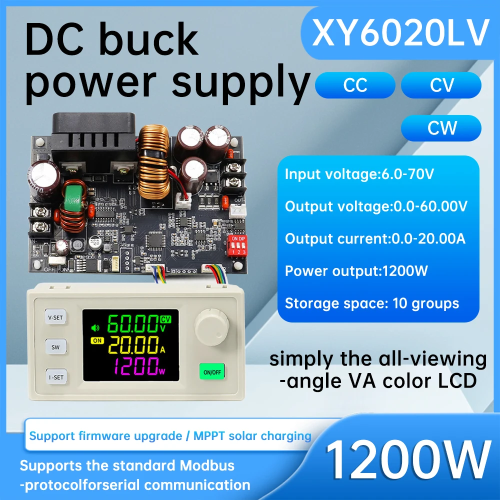 XY6020LV CNC adjustable DC voltage regulator XY6015LV adjustable
