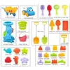 Beach Toys for Kids Sand Toys Set Sand Bucket Shovel Rake Toys for Beach Animal Dinosaur Molds Travel Sandbox Toys for Toddlers 2