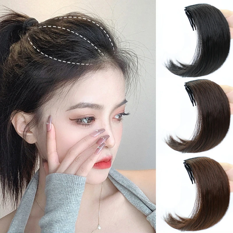 Hot sale Women Natural Hair Top Cover Synthetic Hair Pad Hair Extension Lining Invisible Seamless Hair Pads Clip In Hair Pieces