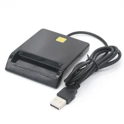 Portable USB Smart Card Reader and Cloner (Black)