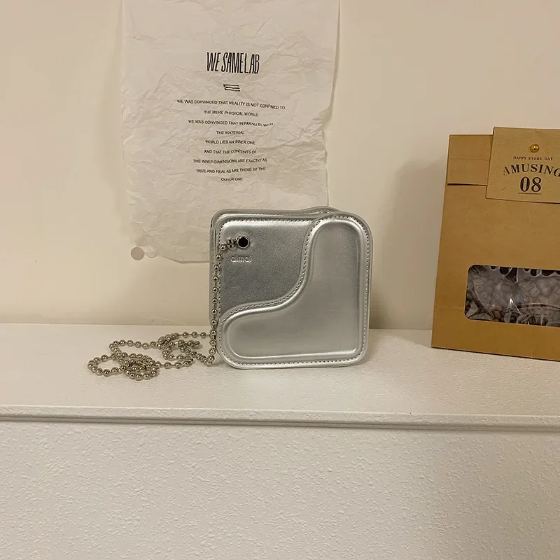 Mini Shoulder Bags New Korean Style Love Mini Square Chain Crossbody Bag Lipstick Woman Bag Casual Simple Purses and Handbags