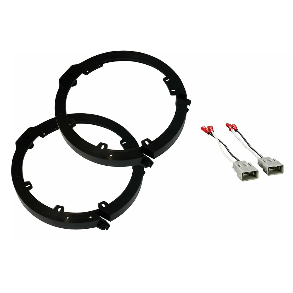 2 Pairs 6.5''Car Speaker Adapter Board + Wiring Harness For Honda Civic For Odyssey 2011-2013 For Insight 2010-2013 ABS