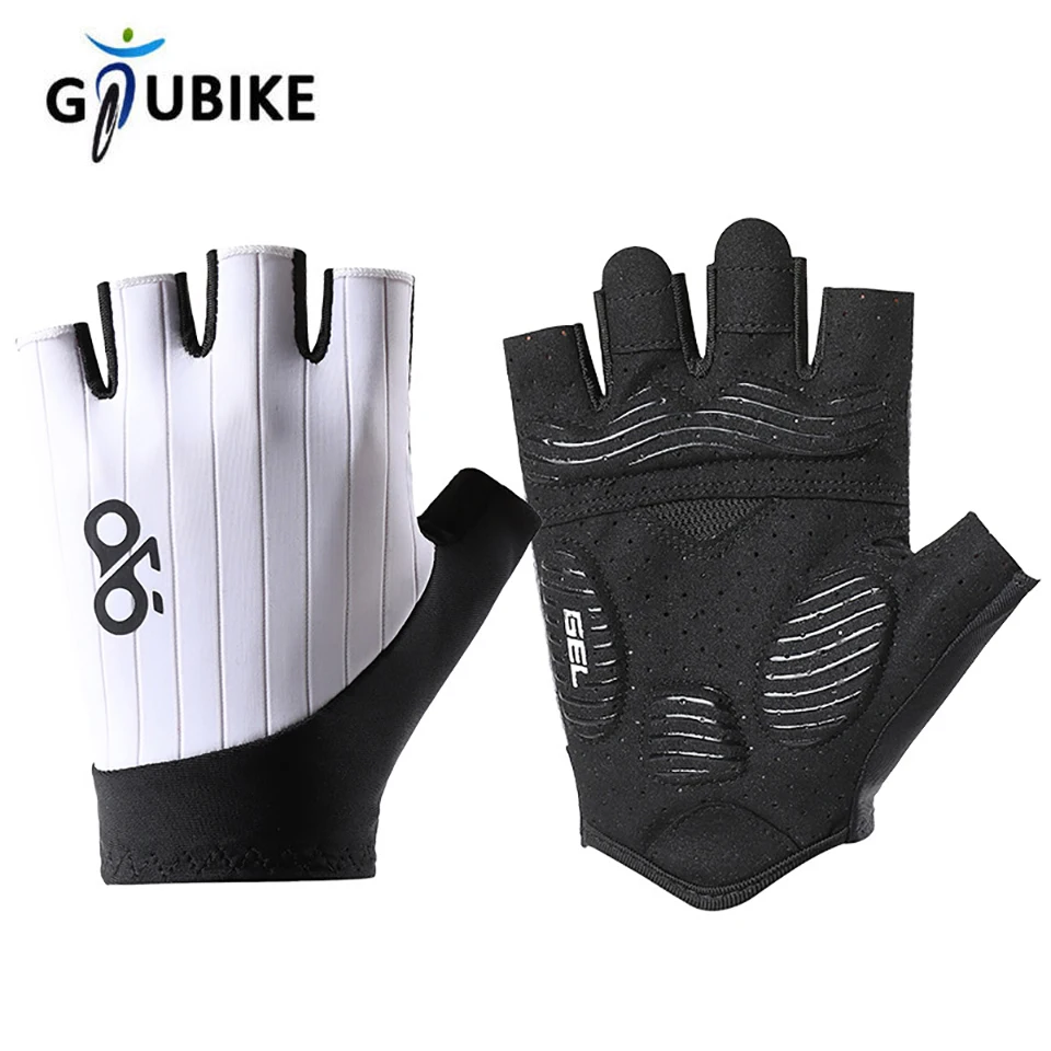 Gants vélo été demi-doigts GTUBIKE avec rembourrage SBR - Gants pêche anti-dérapants absorbants chocs MTB hommes