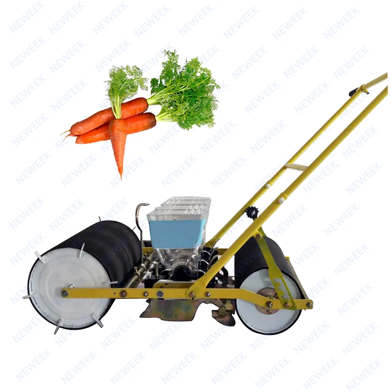 

NEWEEK 4 row chia grass manual seeder machine celery carrot hand push seeder