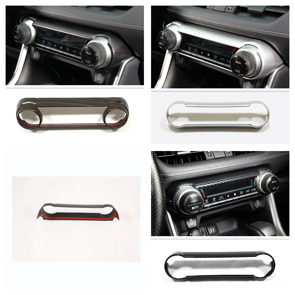 Per Toyota Rav4 Rav 4 2019-2021 2022 Accessori Center Air Conditioning Central Control Gear Ac Outlet Vent Frame Cover Trim