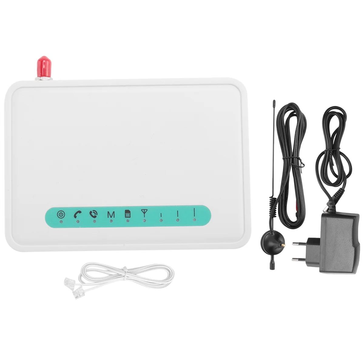 고정 무선 터미널 쿼드 밴드 GSM SIM 카드 전화 라인, 데스크톱 발신자 다이얼러 GSM850/900/1800/1900MHZ EU 플러그