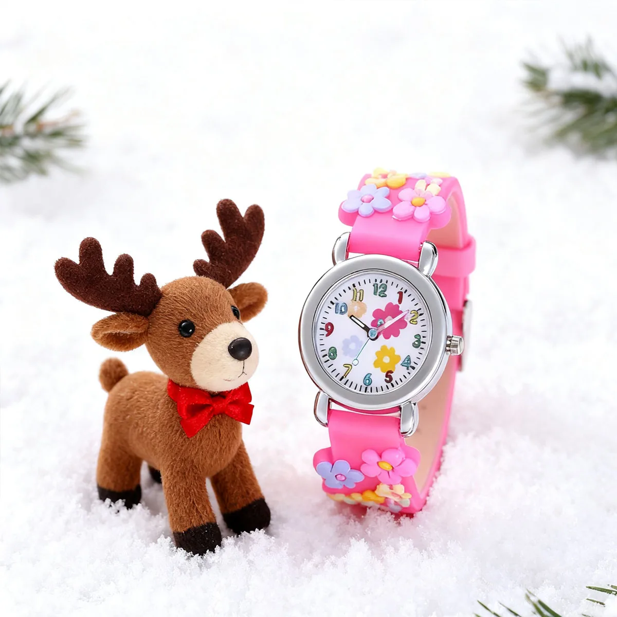 CHILDRENS Watch Quartz 3D Pattern Plastic Strap