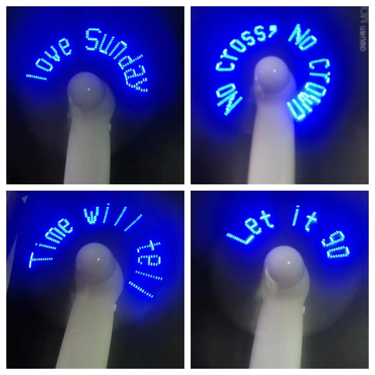 Personalizado Mini Handheld Fan com Texto e Mini Night Light Presente da Publicidade Luzes Led Dar Convidados Design Fan