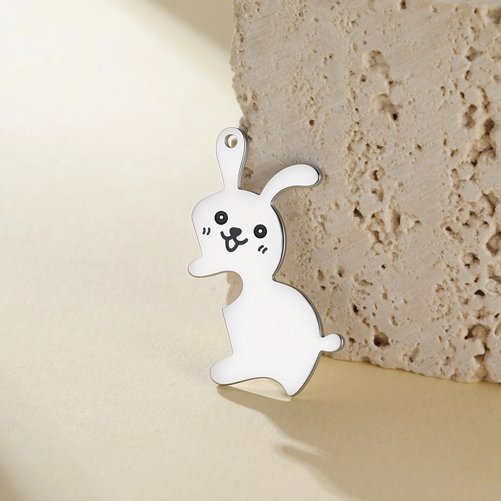 Beliebtes Katzen- und Hasen-Puzzle-Anhänger-Set Beste Freunde Passende Charms für DIY Freundschafts- und Paar-Tierschmuckherstellung – Detail 9