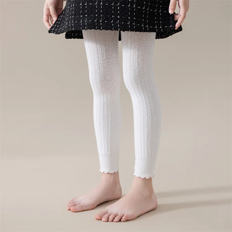 Kinder Mädchen Leggings Frühling Herbst Stricken Rippen kinder Strumpfhosen Für Mädchen Mode 0-12 Jahre Student Sport Baby Engen 2025 – Detail 2