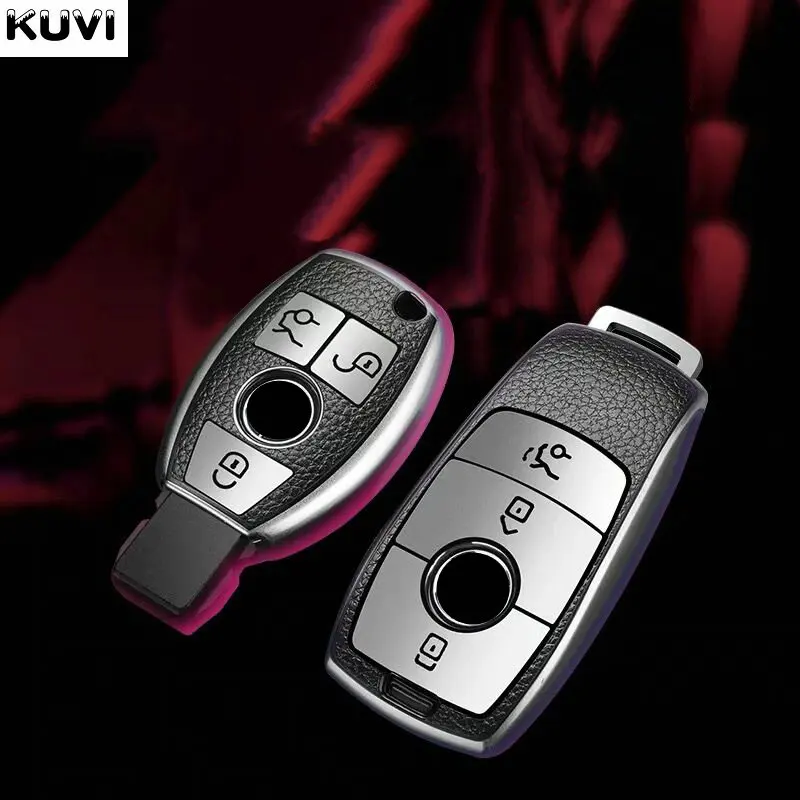 Акция кожаный ТПУ чехол для автомобильного ключа оболочка Mercedes Benz A B C E S класс W204