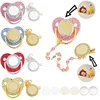 Customization Baby Pacifier Luxury Rhinestone Blank Pacifier Clips Chain Sublimation Pacifier Infant Dummy Baby Shower Gifts 1