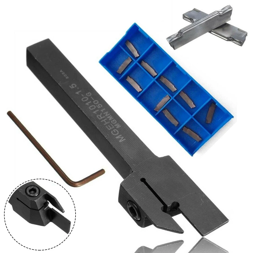 Держатель токарный инструмент с вставками + MGMN150 1,5 мм 10*10*100 мм легированная сталь сверлильный станок инструмент фальцовка