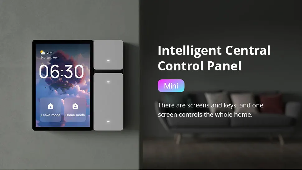 Tuya WiFi Smart Central Control Panel with 3.5-in LCD Screen Built-in IR Remote