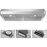 EVRKITCH Range Hood 30inch, Under Cabinet Range Hood,Kitchen Vent Hood, Stainless Steel Kitchen Stove Vent Hood for Ducted 1