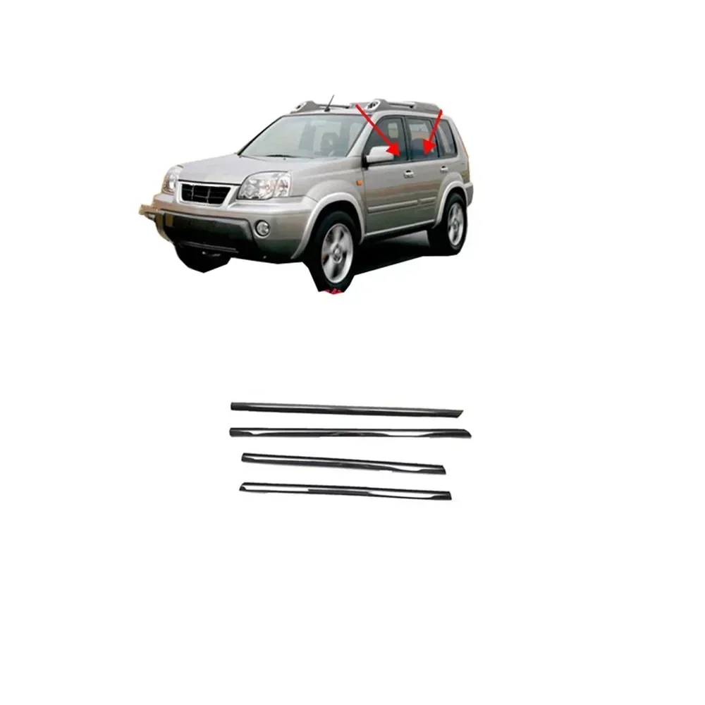 Kit 4 Guarnizioni Per Finestrini Esterni Compatibili Con Nissan X-Trail T30 2001-2007 – Gomma, Impermeabili, Antipolvere, OEM 82821 8H300