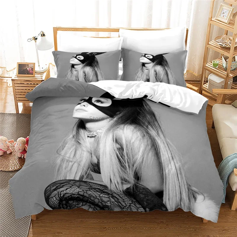 Home Textile Ariana Grande Singler Printed 3d Bedding Set Bed Linen Bedclothes Duvet Cover Set Pillowcase 2/3pcs Queen King Size 4