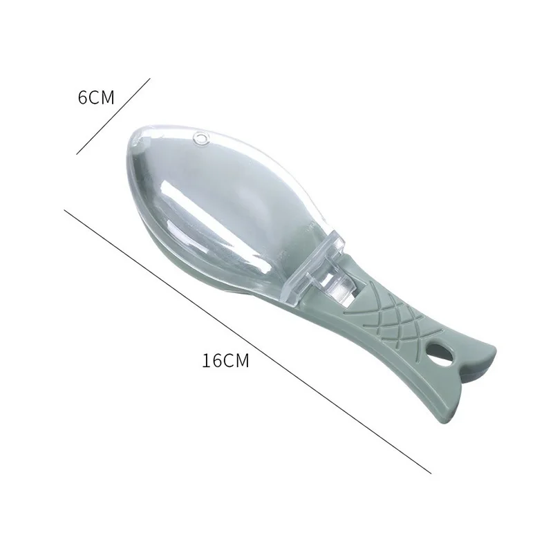 Fish Scale Grinder Scraper with Cover Manual Scraper Fish Scale Cleaning Tool Kitchen Hand friendly Tool