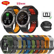 

22MM Silicone Strap For Garmin Fenix 6 6Pro 5 5 Plus 935 945 Coros VERTIX 7 Quick Release Silicone Sports Strap Strap Bracelet