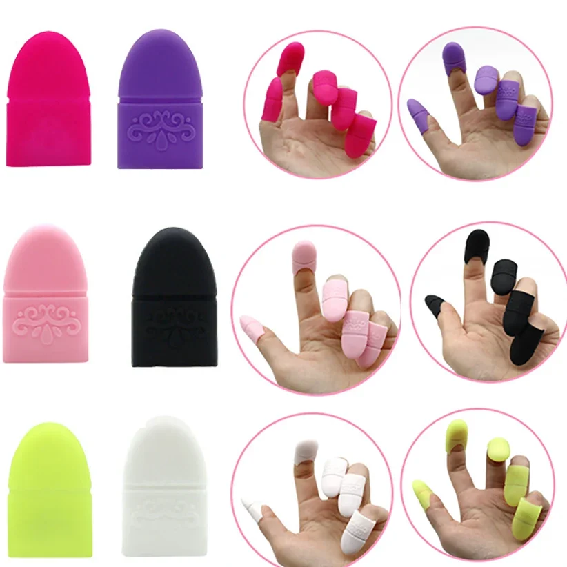 Nail polish remover nail gel remover nail polish remover wraps 10PC Nail Polish Clip Soak Off Silicone Cap UV Gel Polish Remover Wraps Degreaser Cleaner Tip Finger Cover Varnish Manicure Tool