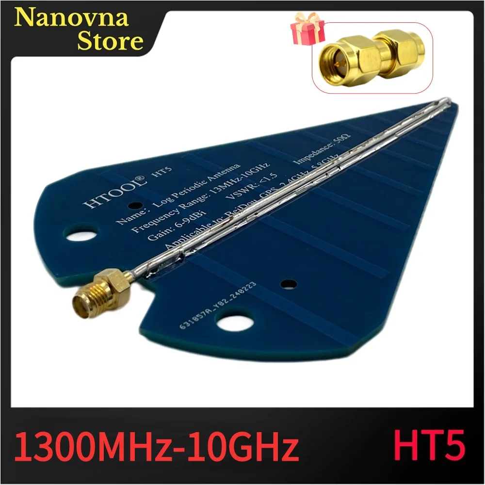 FUBESK HT5 Log-Periodische Antenne – 1300MHz–10GHz, 6dBi, 50W, SMA, Für GPS, Beidou, 5,8GHz & Mehr