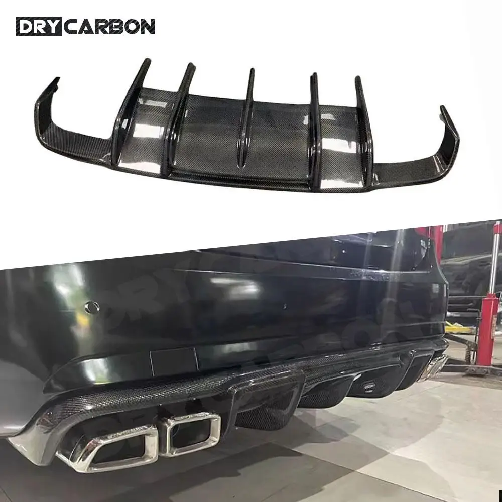 

Carbon Fiber Car Rear Bumper Diffuser Lip Spoiler For Mercedes Benz W212 E400 E500 E63 AMG Sport 2011 2012 2013 FRP Styling