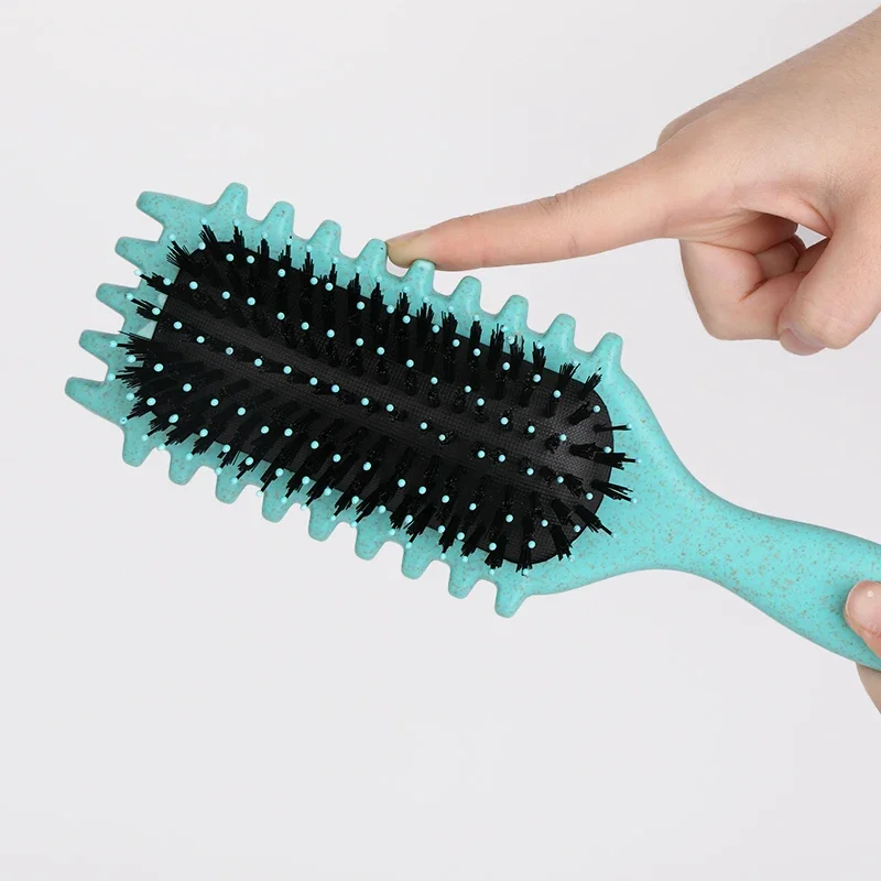 Salon Styling Curly Hair Styling Brush Curl Hair Brush for Combing and Shaping Men's and Women's Curls Reduce Pulling Tools 6