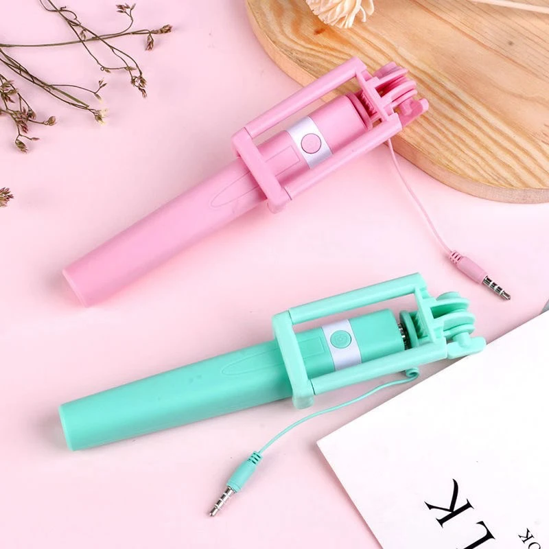 New Wire Controlled Selfie Stick Suitable Type-C Plug Mini Portable Selfie Stick smartphone selfie stick cell phone selfie stick selfie stick