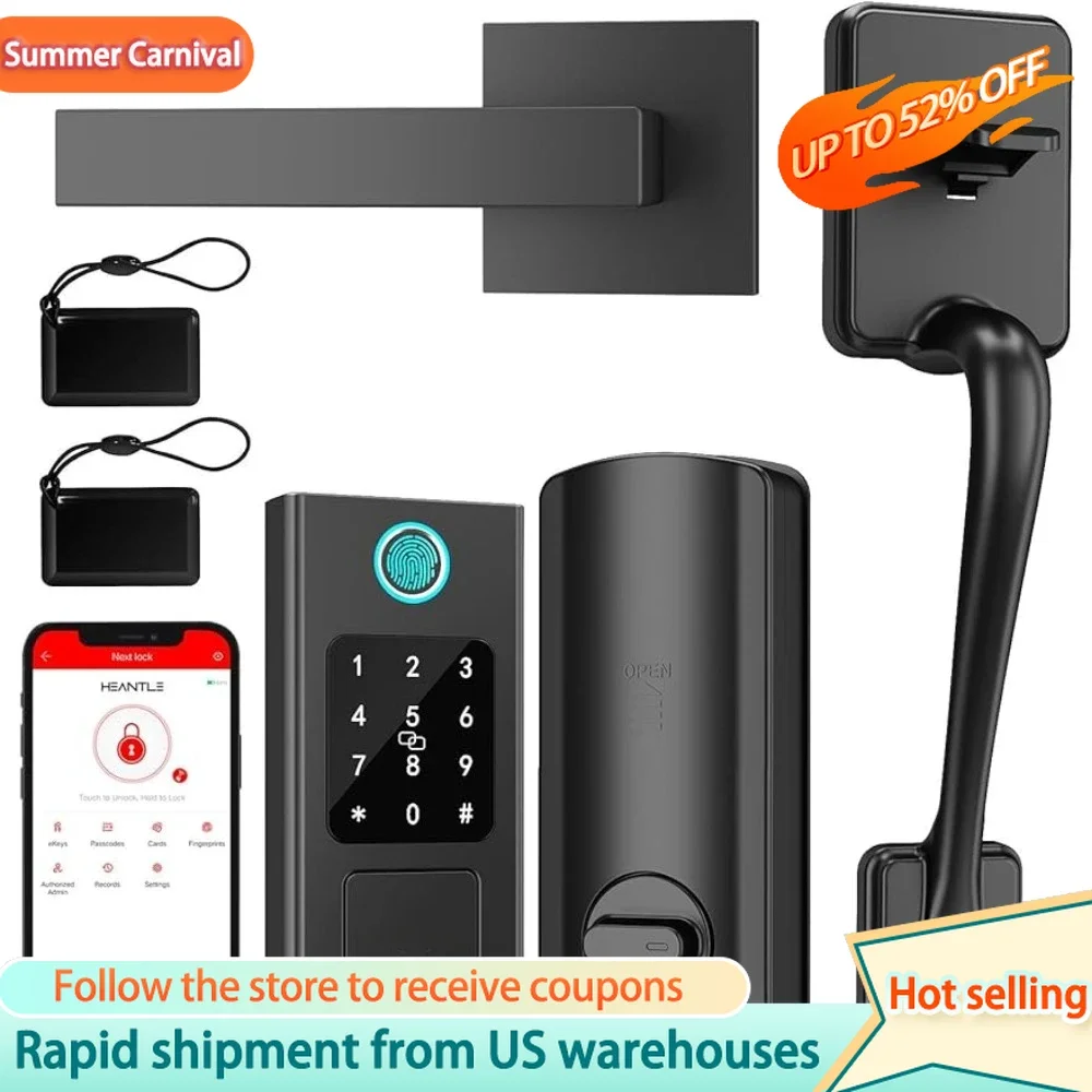 

Gate Opening System Digital Lock Alexa/Bluetooth APP/Keyfob/Auto Lock Black Door Access Control Automation for Gates Controller