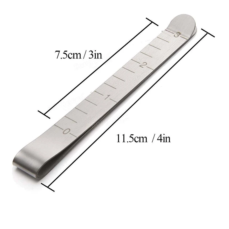 Sewing Clips 5 Pieces/sleeve Stainless Steel Hemming 3 Inch Measuring Tape Quilting Supplies