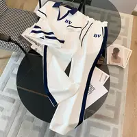 Sports and Leisure Suit Women's Summer Short Sleeved Wide Lapel Loose and Stylish Two-piece Set Juicy Corture Tracksuitpant Sets - Image 2