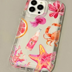 Blue Ocean Animals Shockproof Soft Silicone Phone Case - iPhone 13 (4)