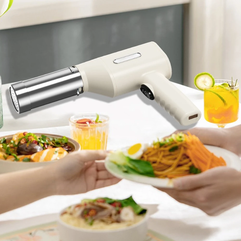 Electric Pasta Noodle Maker 5 Molds Noodle Pasta Machine Portable Rechargeable Utility Kitchen Gadget
