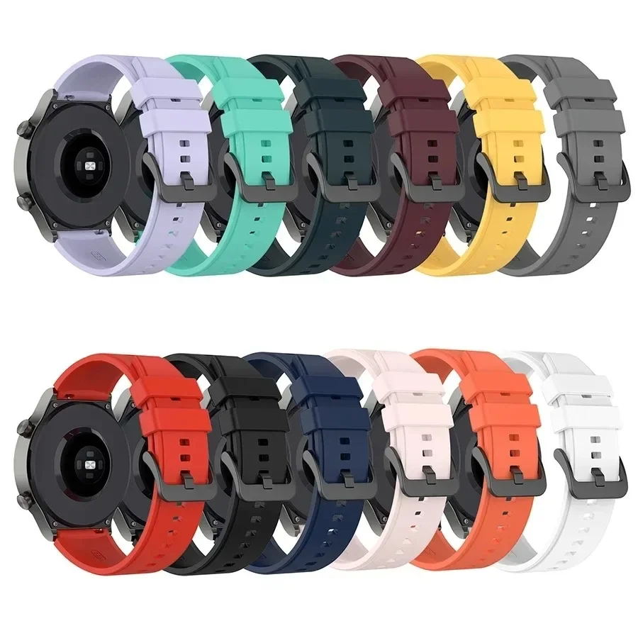 Silicone Strap for Smartwatches - Durable & Comfortable Replacement Band, 20mm & 22mm