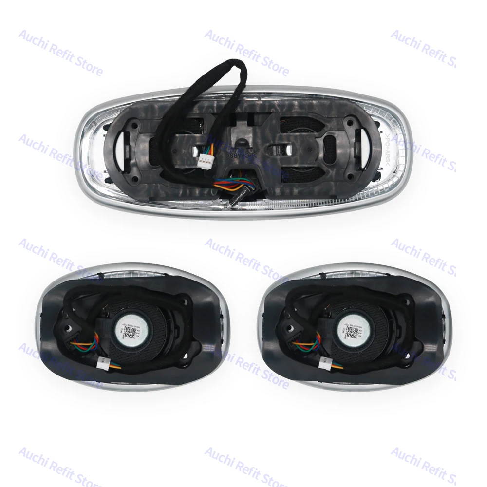 7/64 Colors Car Ceiling LED Ambient Light Speaker For Mercedes Benz C/E/S-Class W213 W222 W205 X253 Glasses Case Sound RGB Horn